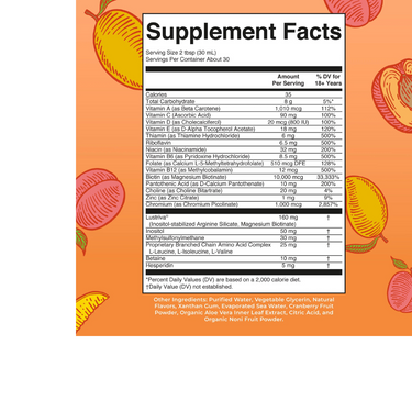 LIQUID MORNING MULTIVITAMIN + HAIR GROWTH PEACH MANGO